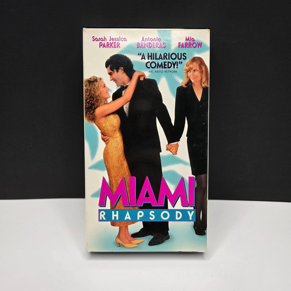 Miami Rhapsody VHS Movie Sarah Jessica Parker Antonio Banderas 1995 RomCom VTG